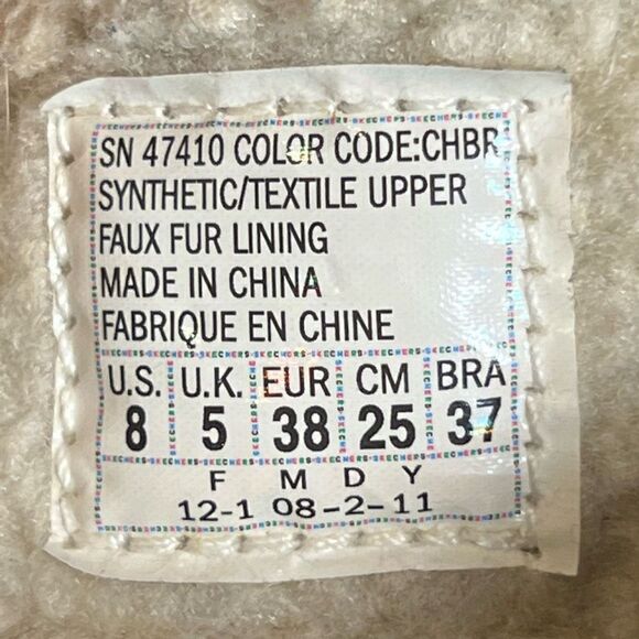 Womens SKECHERS Outdoor Faux Fur Lined Snakeskin Print Boots / Size 8 - Picture 8 of 10